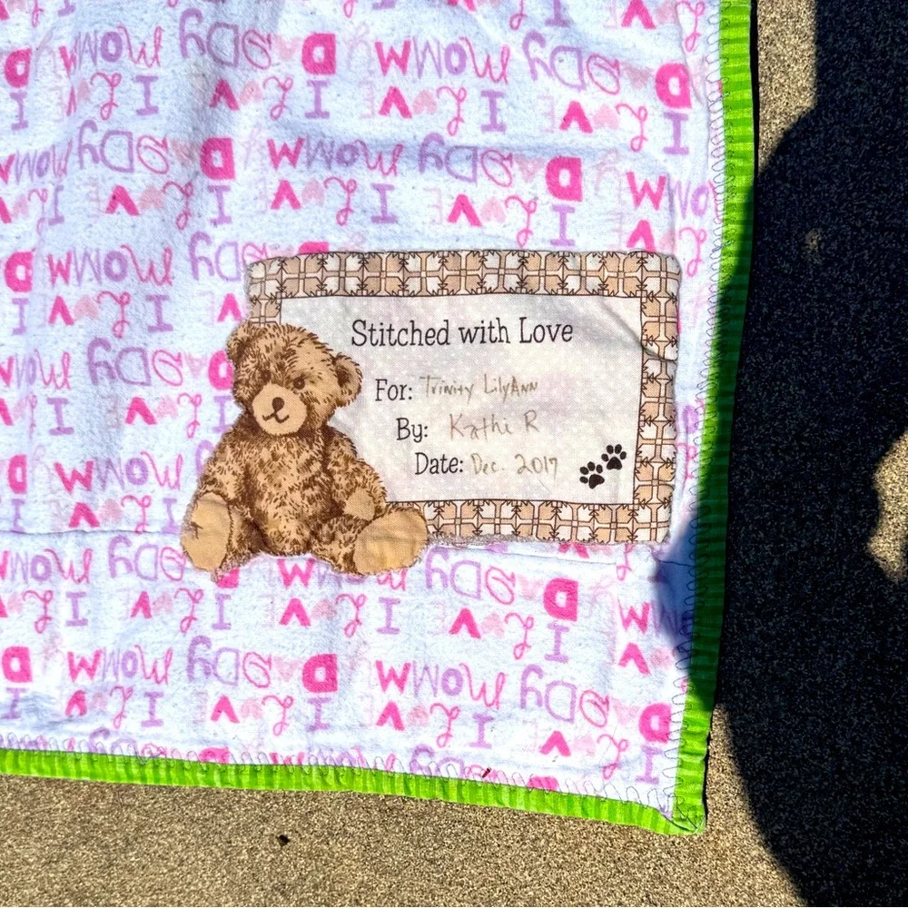 Pink, Quilt, Handmade